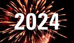 2024 image with fireworks